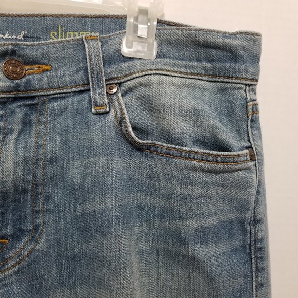 7FAM jeans 34 Slimmy whiskered denim stretch slim ATN511403A 041148 - Picture 4 of 16